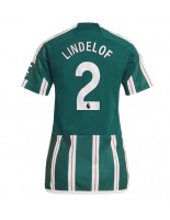 Manchester United Victor Lindelof #2 Venkovní Dres pro Dámské 2023-24 Krátký Rukáv